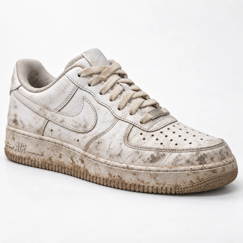Nike Air Force 1 - кожа - преди почистване