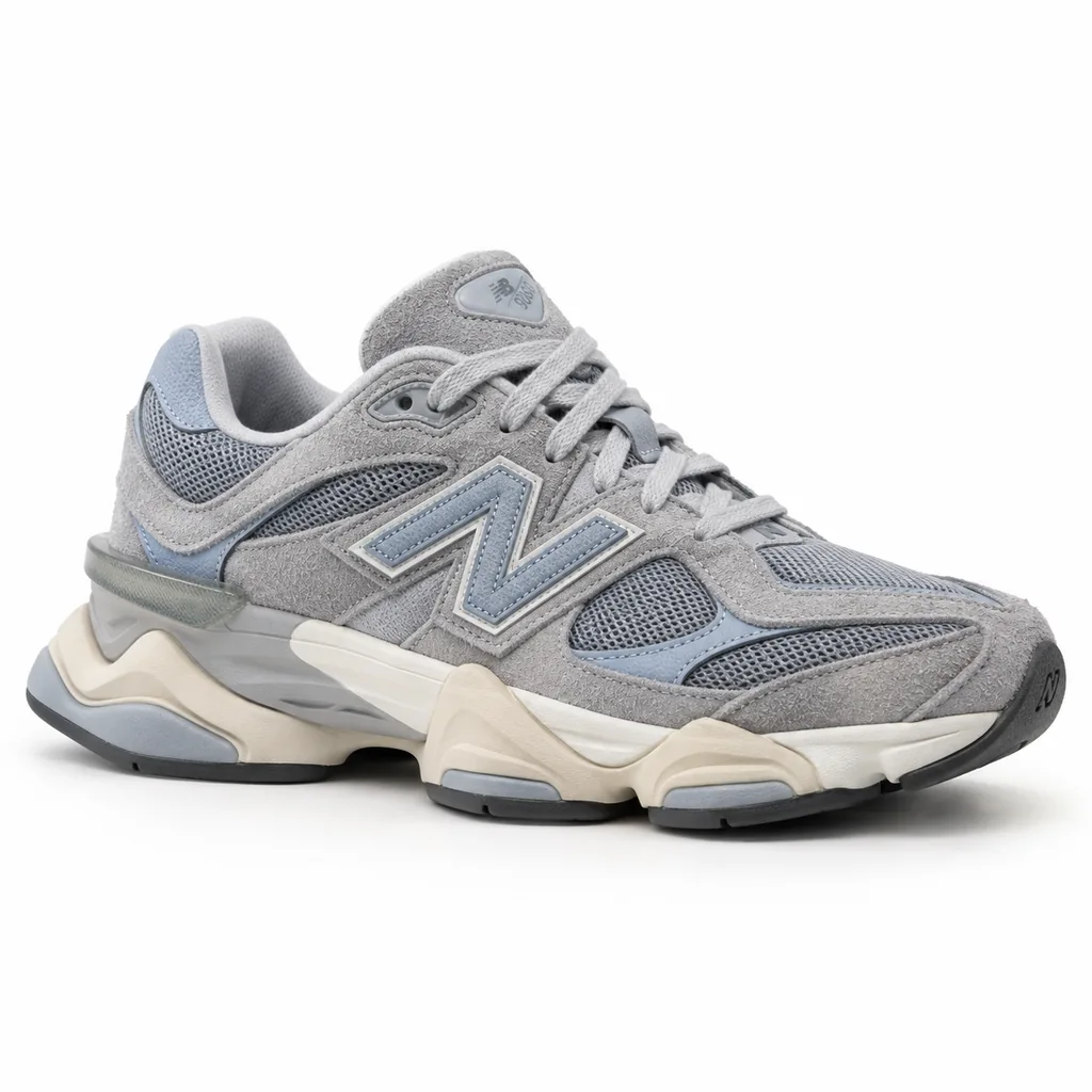New Balance 9060 - мрежа и велур - след почистване с REVIV